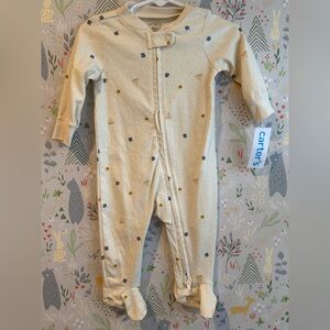 NWT Carters Unisex 6 Month Hanukkah Menorah Dreidel Sleep Play 2 Way Zip Pajamas